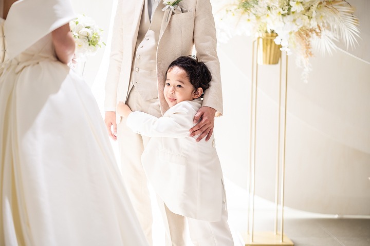 お子様と一緒にフォトウェディング♪ 洋装撮影