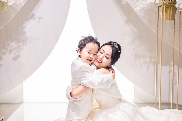 お子様と一緒にフォトウェディング♪ 洋装撮影