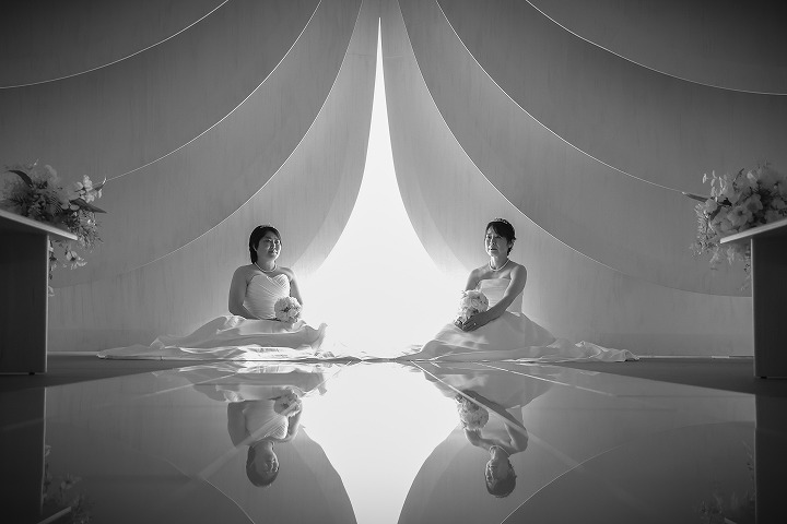 【ご友人様と一緒に♪】ソロフォトウェディング