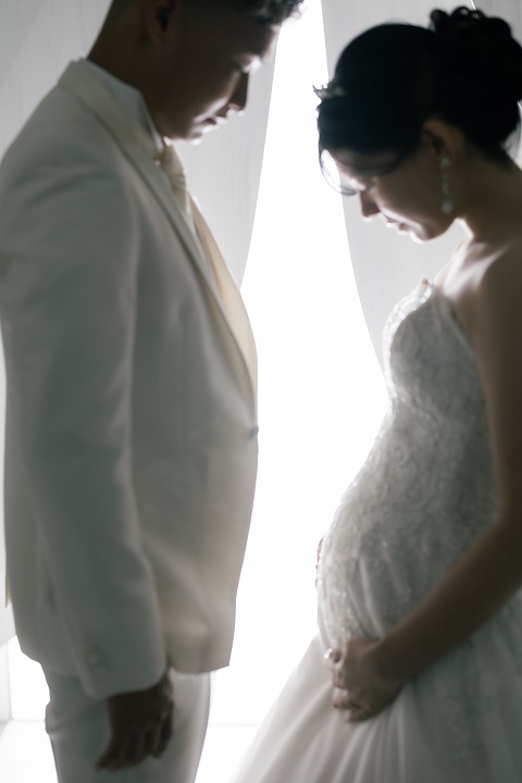 マタニティフォトウェディング　～ウェディングドレス👗～