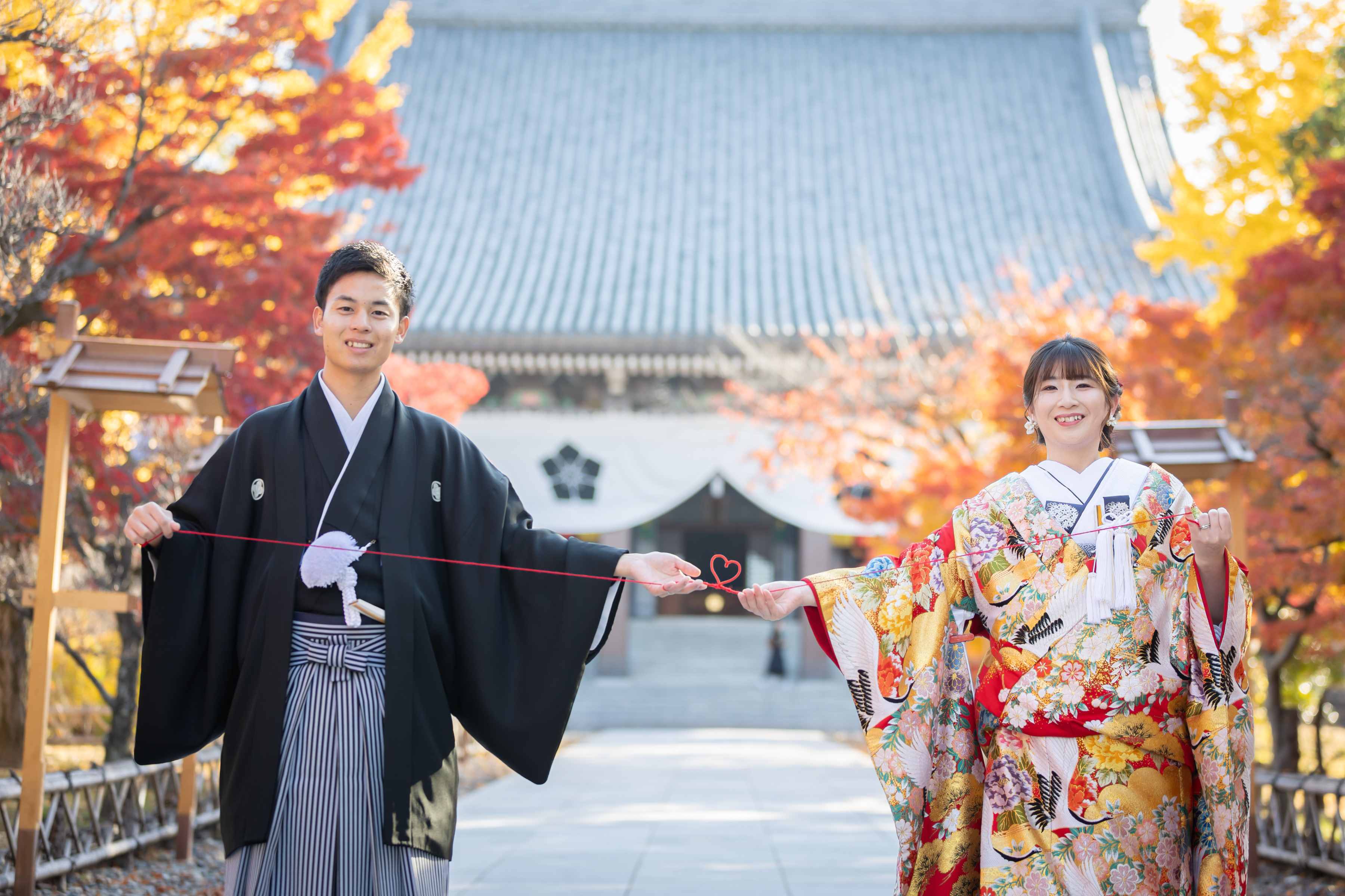 まだ間に合います！小さな結婚式京都店で紅葉ロケーションフォト