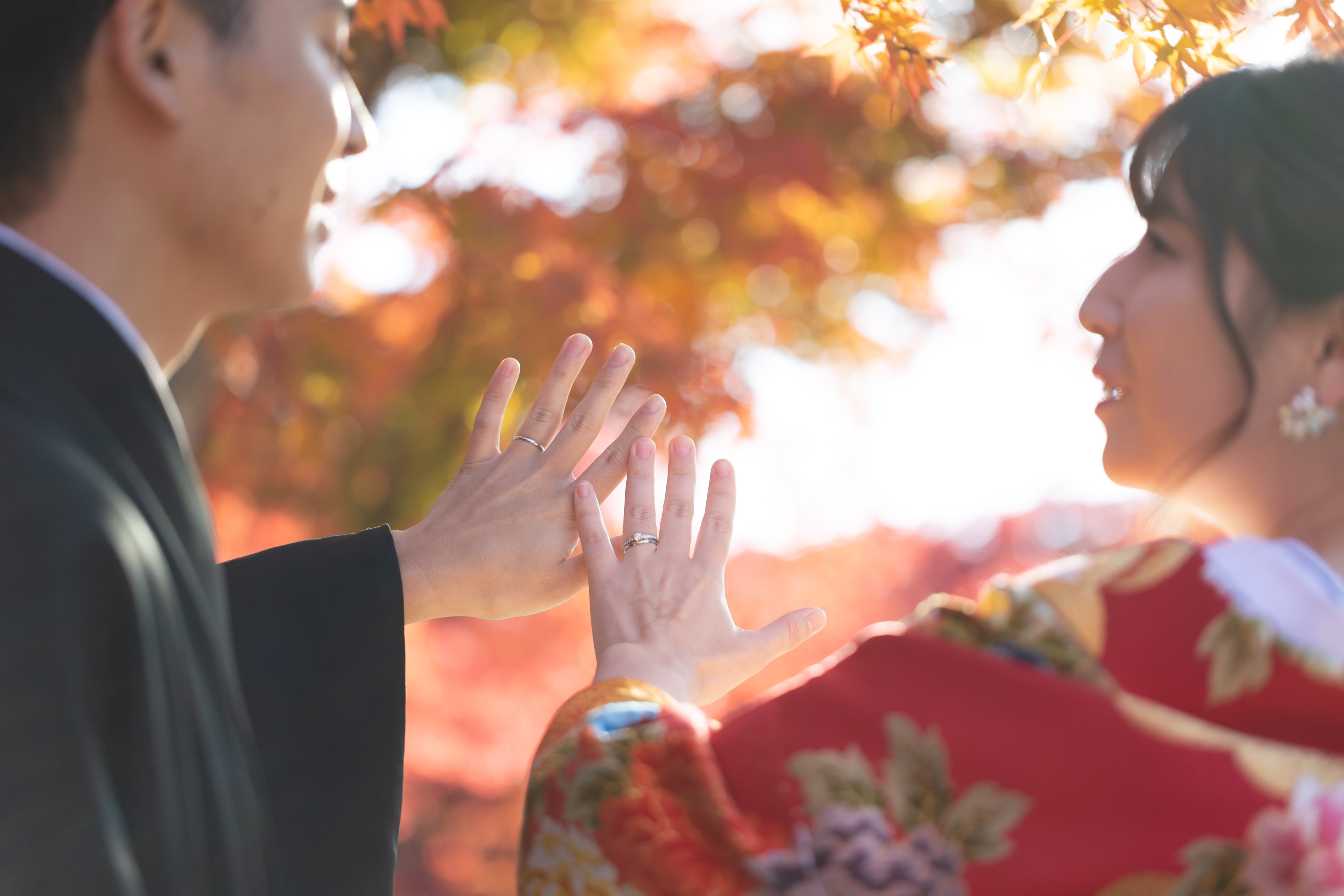 まだ間に合います！小さな結婚式京都店で紅葉ロケーションフォト