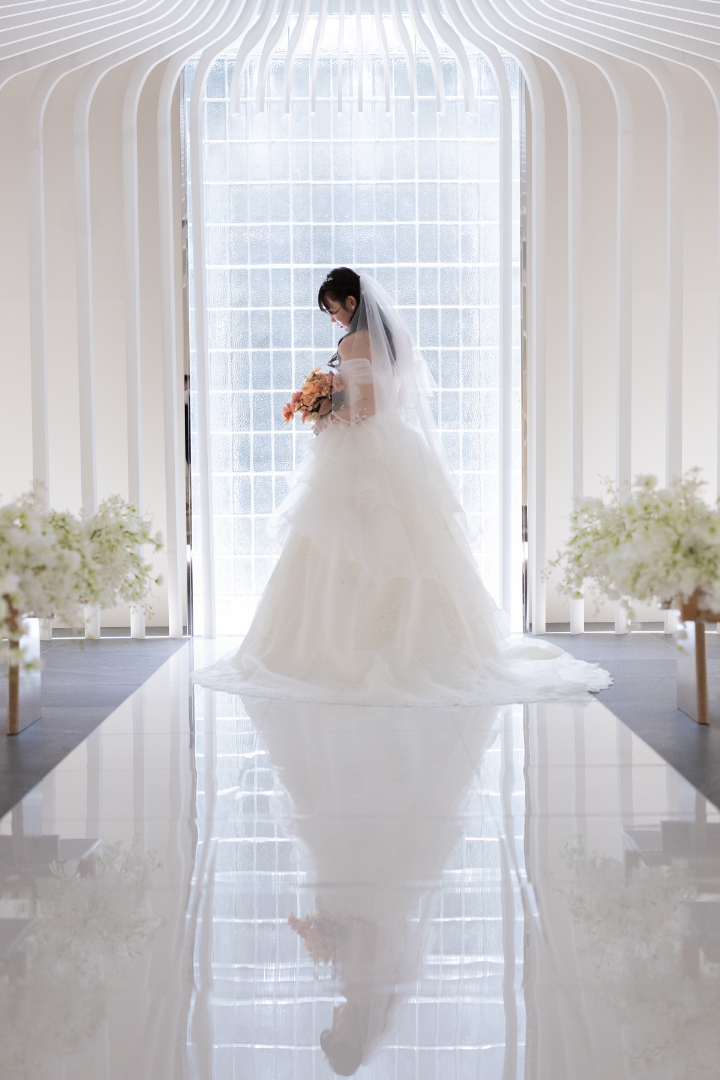 熊本チャペル　フォトウエディングレポート　No.51　チャペルでイルミネーションフォト