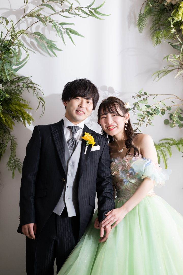 熊本チャペル　フォトウエディングレポート　No.52　カラードレスでスタジオフォト