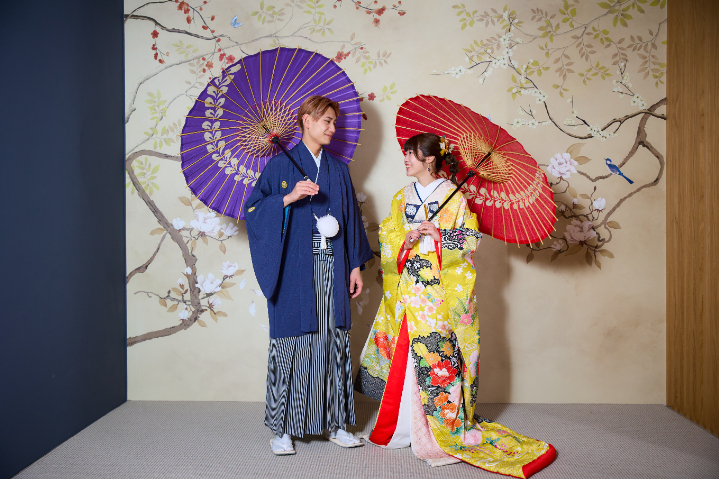 熊本チャペル　フォトウエディングレポート　No.54　色打掛＆色掛下フォト