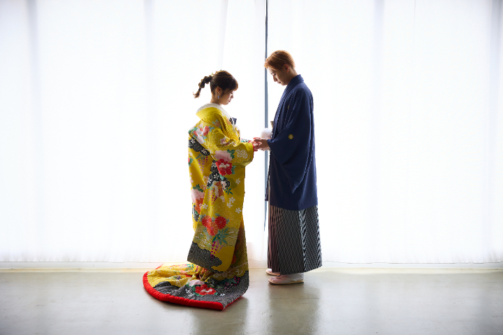 熊本チャペル　フォトウエディングレポート　No.54　色打掛＆色掛下フォト