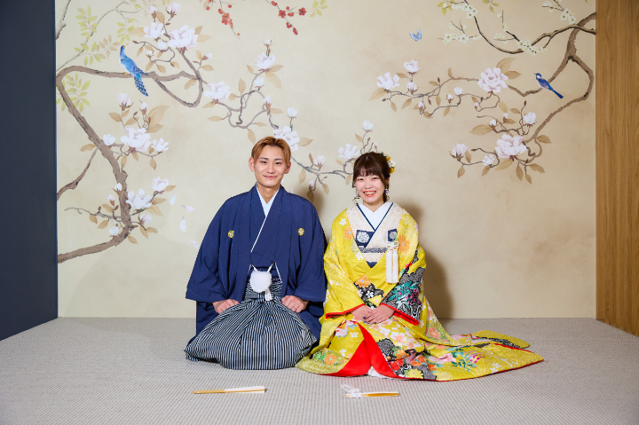 熊本チャペル　フォトウエディングレポート　No.54　色打掛＆色掛下フォト