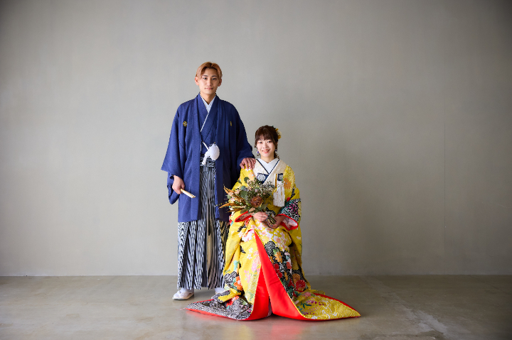 熊本チャペル　フォトウエディングレポート　No.54　色打掛＆色掛下フォト