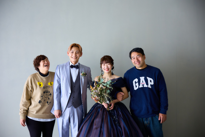 熊本チャペル　フォトウエディングレポート　No.55　カラードレスフォト（ファミリーミート）