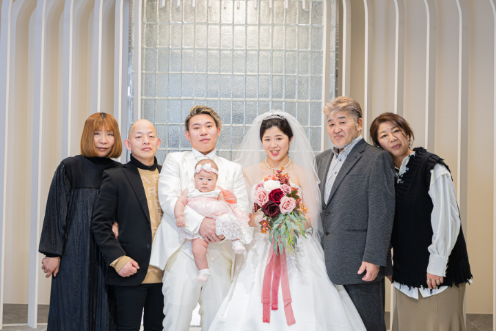 熊本チャペル　フォトウエディングレポート　No.62　【パパママフォト】洋装２点プラン