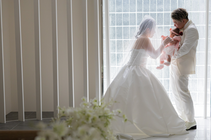 熊本チャペル　フォトウエディングレポート　No.62　【パパママフォト】洋装２点プラン