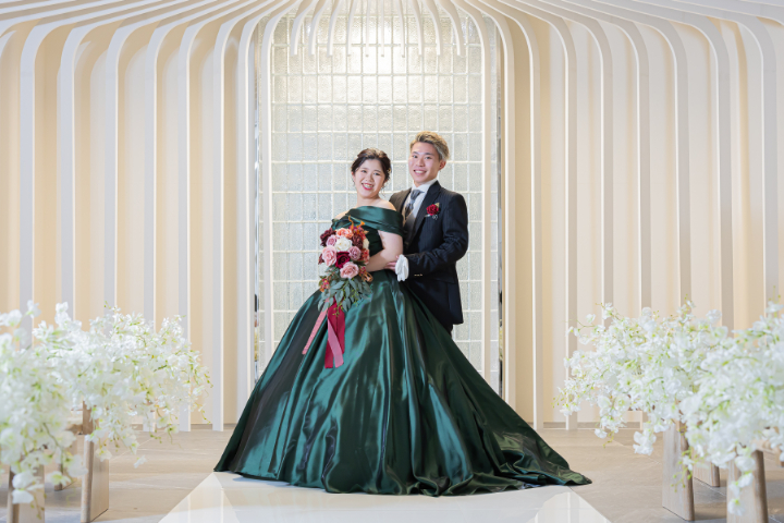 熊本チャペル　フォトウエディングレポート　No.62　【パパママフォト】洋装２点プラン