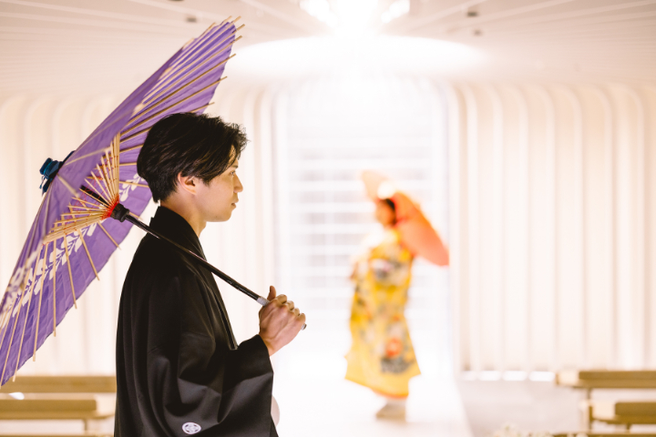 小さな結婚式熊本店　フォトウエディングレポート　No.1　和装チャペルフォト