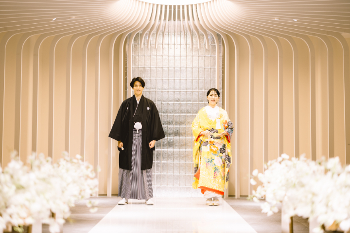 小さな結婚式熊本店　フォトウエディングレポート　No.1　和装チャペルフォト