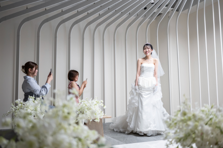 熊本チャペル フォトウエディングレポート No.66【ソロフォトウエディング】お友達も参加!