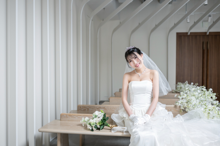 熊本チャペル フォトウエディングレポート No.66【ソロフォトウエディング】お友達も参加!