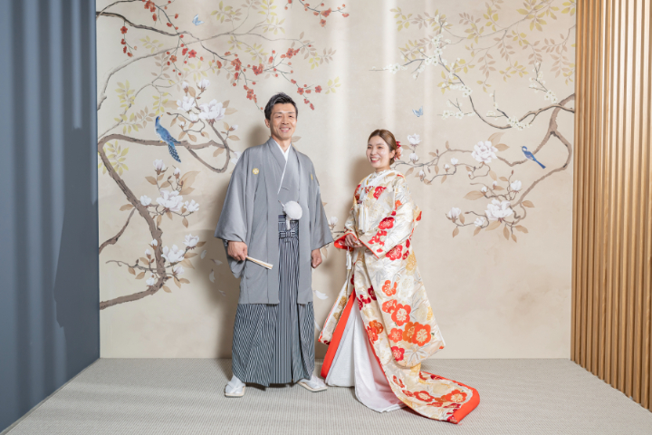 熊本チャペル　フォトウエディングレポート　No.69【和装スタジオ＆カラードレス】前撮りは小さな結婚式で！