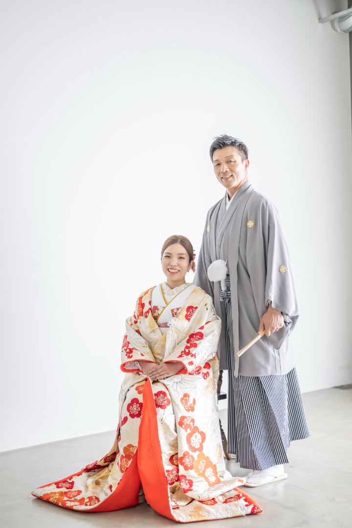 熊本チャペル　フォトウエディングレポート　No.69【和装スタジオ＆カラードレス】前撮りは小さな結婚式で！