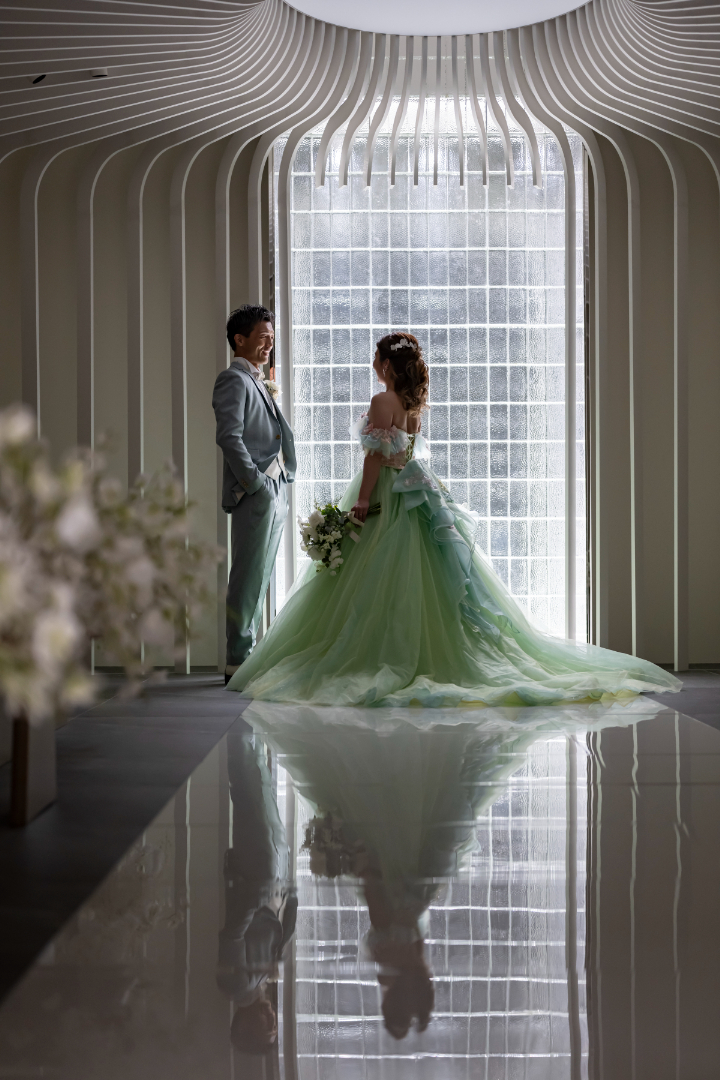 熊本チャペル　フォトウエディングレポート　No.69【和装スタジオ＆カラードレス】前撮りは小さな結婚式で！