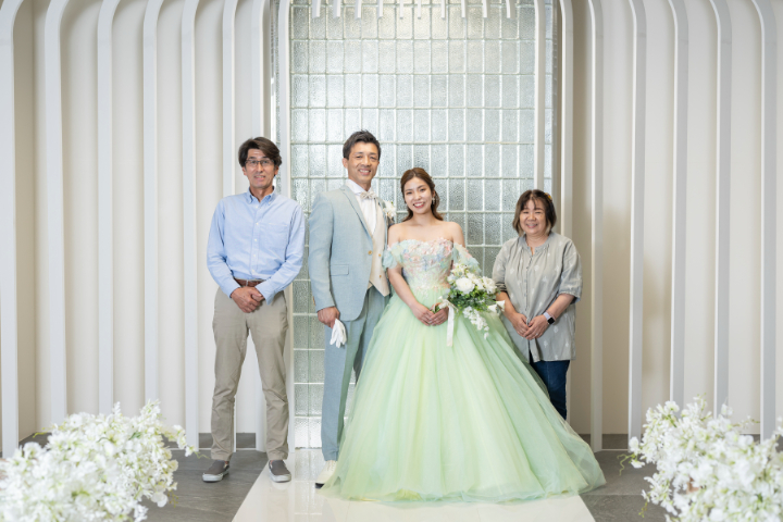 熊本チャペル　フォトウエディングレポート　No.69【和装スタジオ＆カラードレス】前撮りは小さな結婚式で！