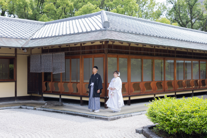熊本チャペル　フォトウエディングレポート　No.72　お茶室ロケーション前撮り