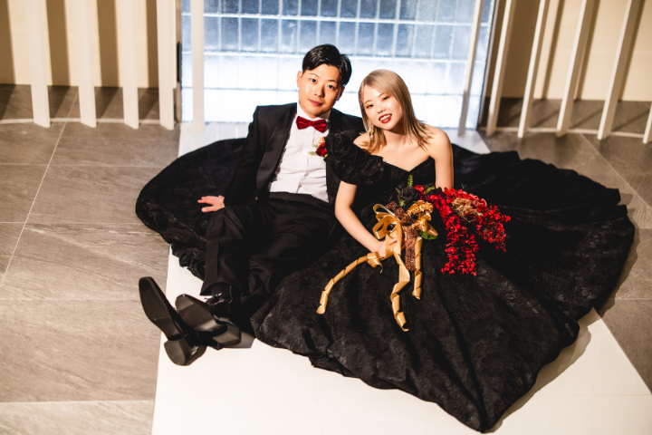 熊本チャペル　フォトウエディングレポート　No.22　【新作ブラックカラードレス】