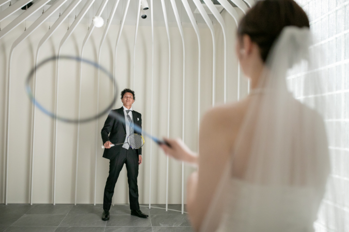 熊本チャペル　フォトウエディングレポート　No.28　【バドミントンフォト】Part.1