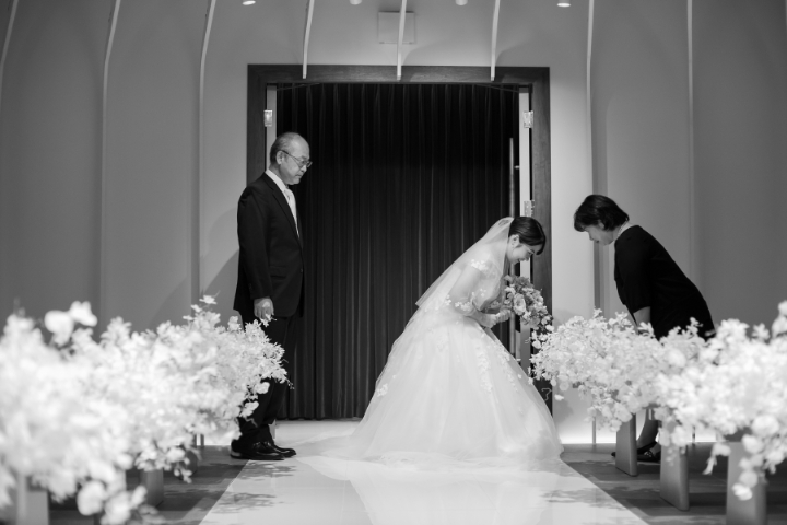 熊本チャペル　フォトウエディングレポート　No.25　【セレモニーフォトウエディング】入場編