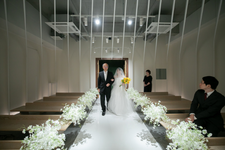 熊本チャペル　フォトウエディングレポート　No.25　【セレモニーフォトウエディング】入場編
