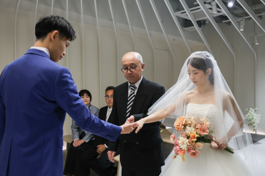 家族でセレモニーフォトウエディング（熊本チャペル）