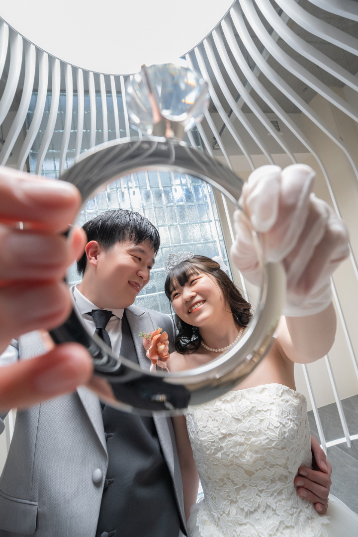 熊本チャペル フォトウエディングレポート No.37 光のチャペルと待合スポットでフォトウエディング