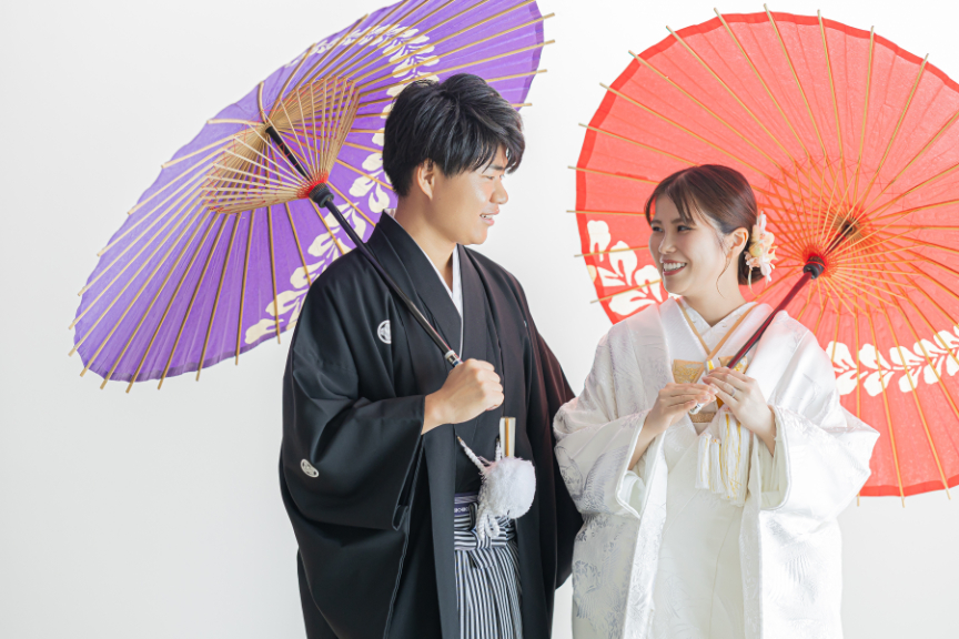 熊本店フォトウエディングレポート 和洋洋3点フォト(スタジオ&チャペル)