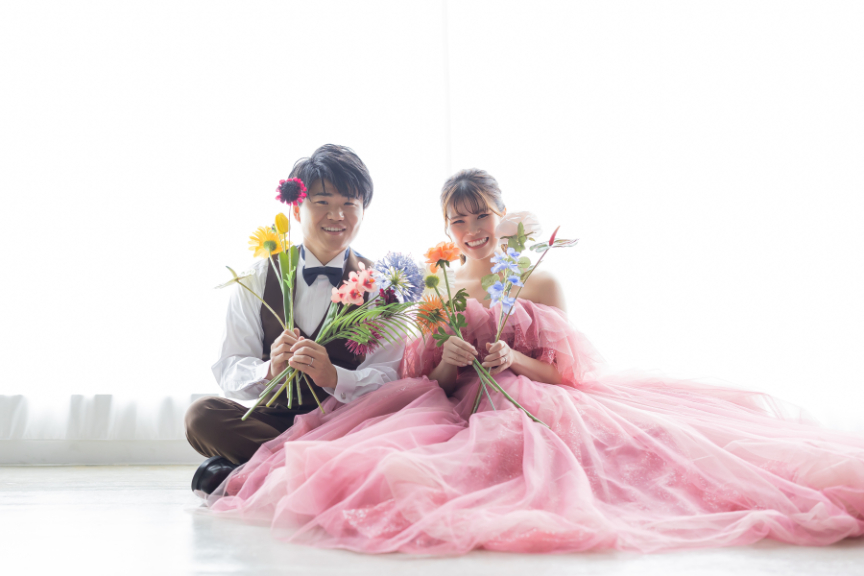 熊本店フォトウエディングレポート 和洋洋3点フォト(スタジオ&チャペル)