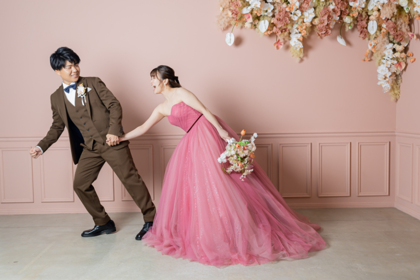 熊本店フォトウエディングレポート 和洋洋3点フォト(スタジオ&チャペル)