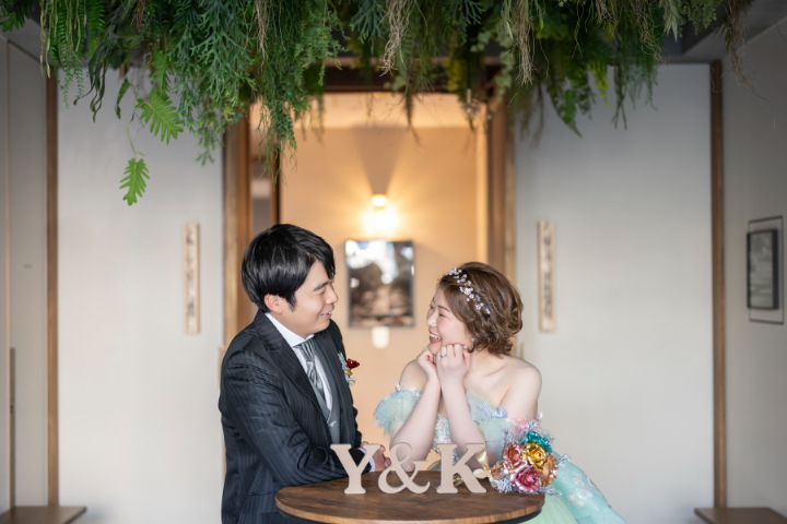 熊本チャペル　フォトウエディングレポート　No.43　チャペルでカラードレス前撮り