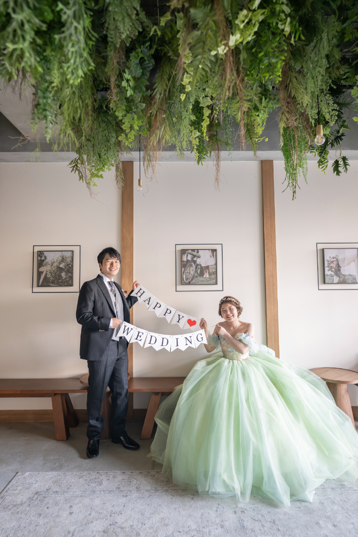 熊本チャペル　フォトウエディングレポート　No.43　チャペルでカラードレス前撮り