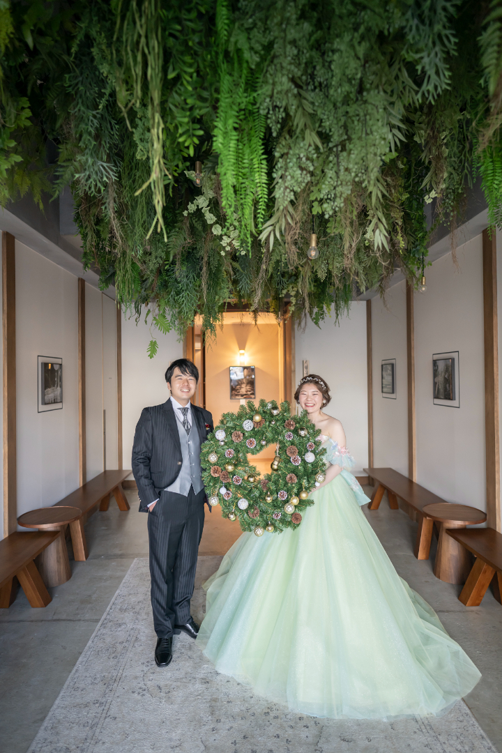 熊本チャペル　フォトウエディングレポート　No.43　チャペルでカラードレス前撮り