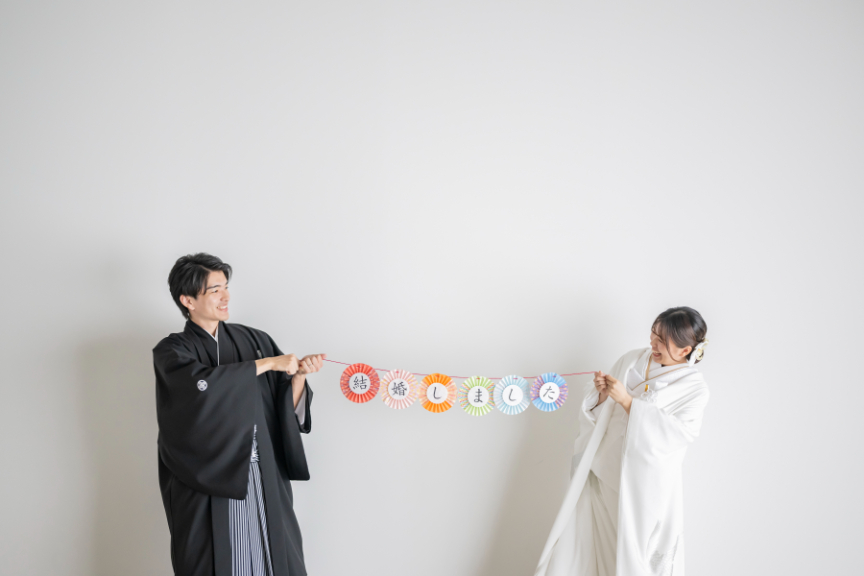 ご家族と一緒に和装前撮り（チャペル＆スタジオ）