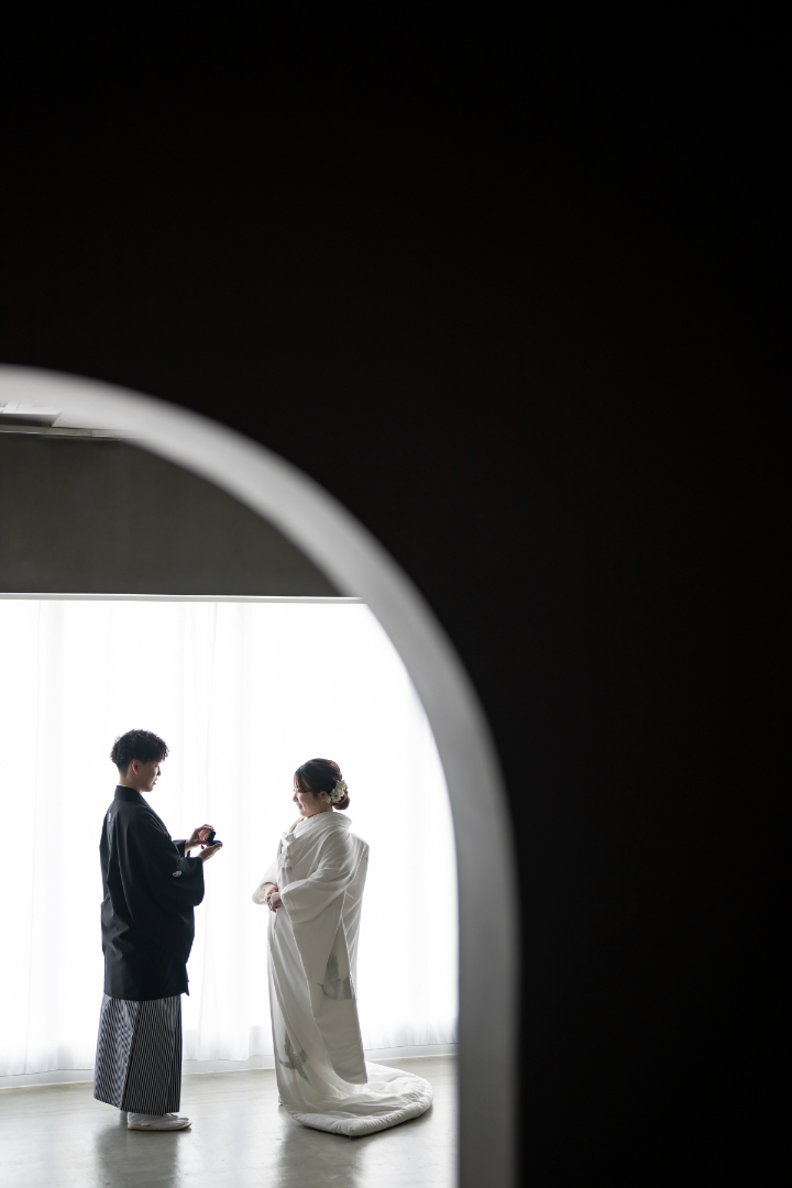 熊本チャペル　フォトウエディングレポート　No.47　白無垢でスタジオ前撮り