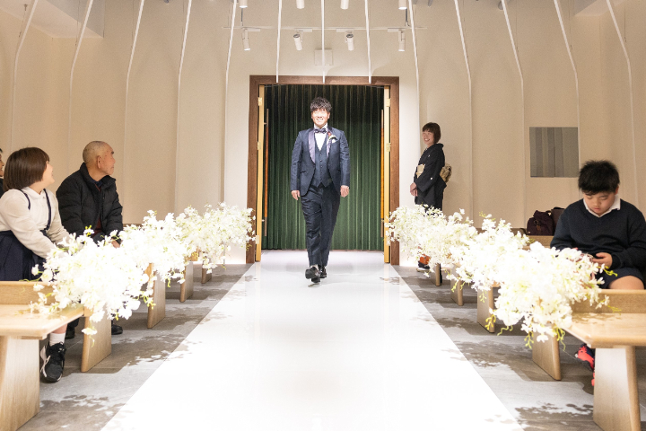 熊本チャペル　フォトウエディングレポート　No.57　チャペルでセレモニーフォト