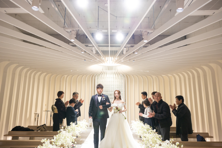 熊本チャペル　フォトウエディングレポート　No.57　チャペルでセレモニーフォト