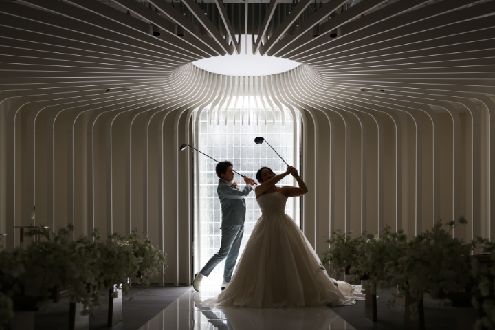 熊本チャペル　フォトウエディングレポート　No.58　ハワイでゴルフ？フォトウエディング