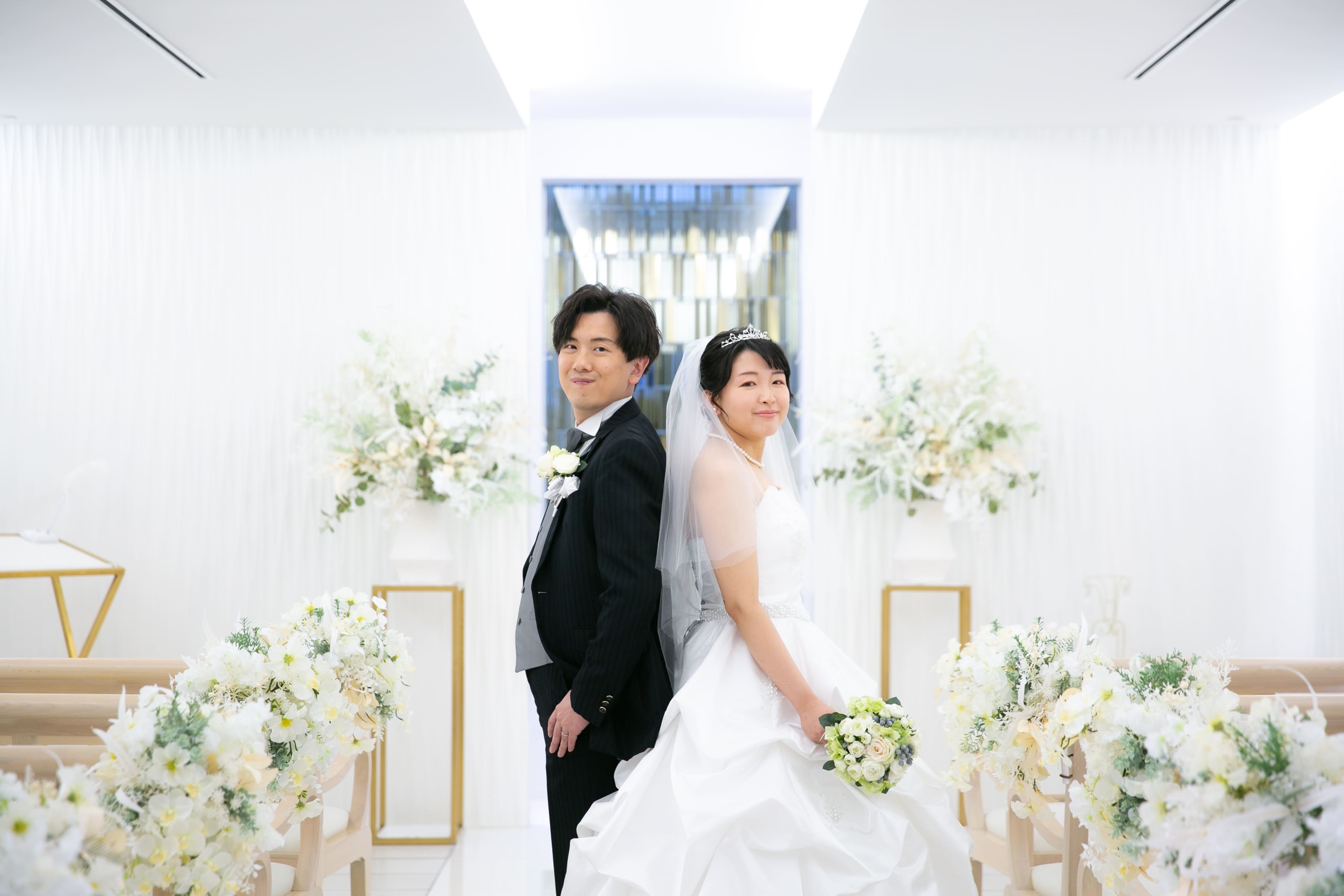 わんちゃんと一緒にフォトウエディング♪