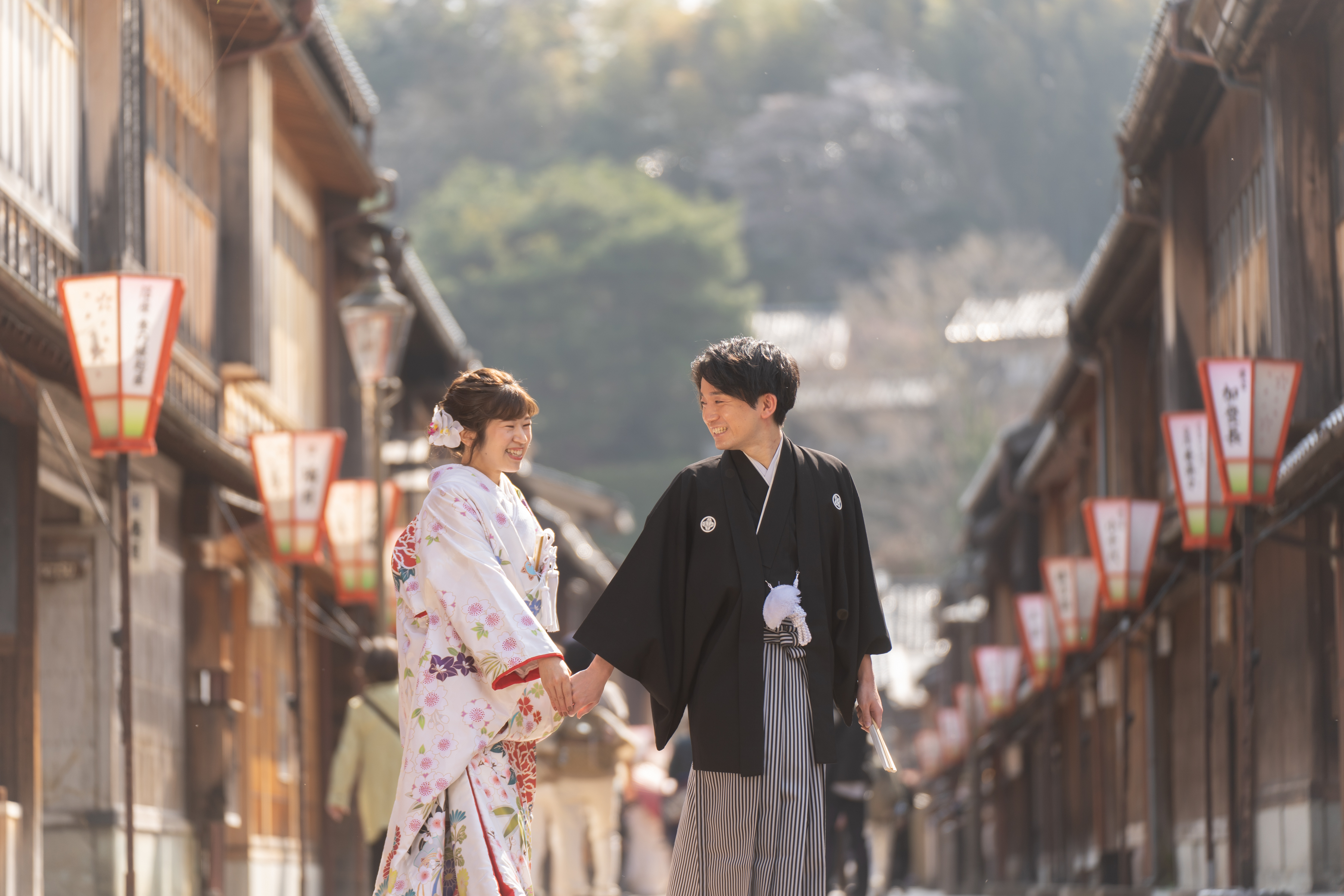 ひがし茶屋で、ロケーションフォト♪