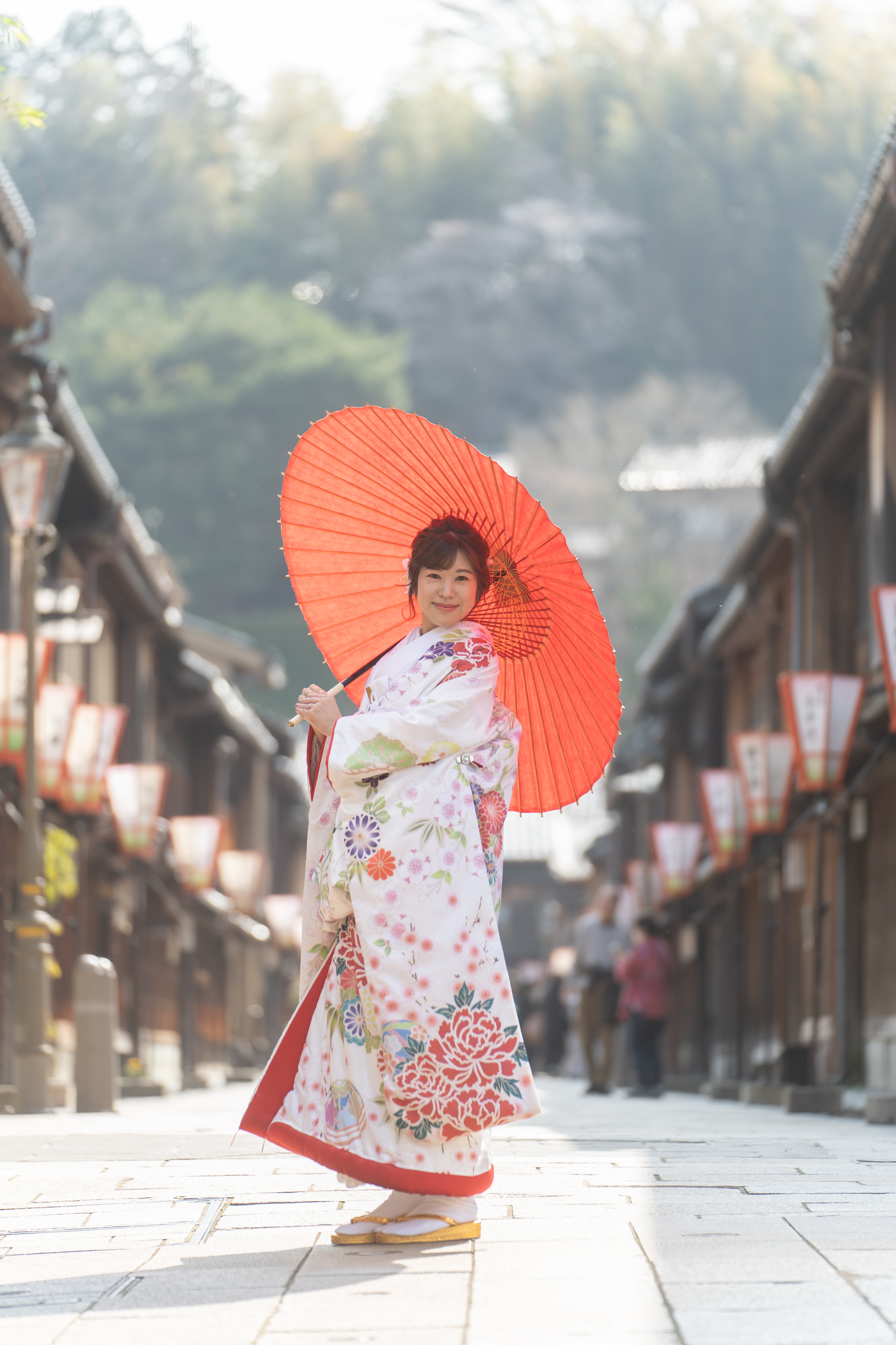 ひがし茶屋で、ロケーションフォト♪