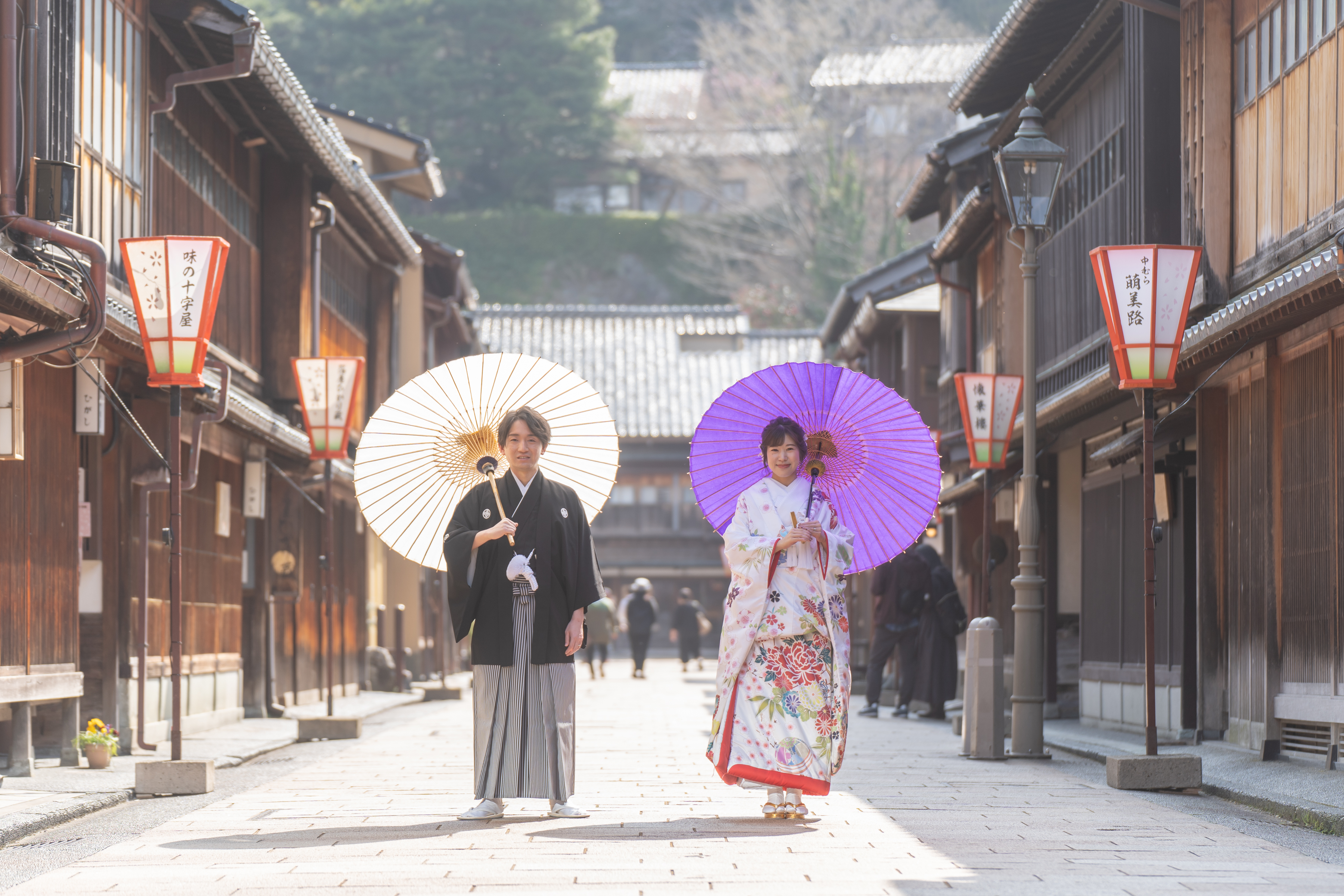 ひがし茶屋で、ロケーションフォト♪