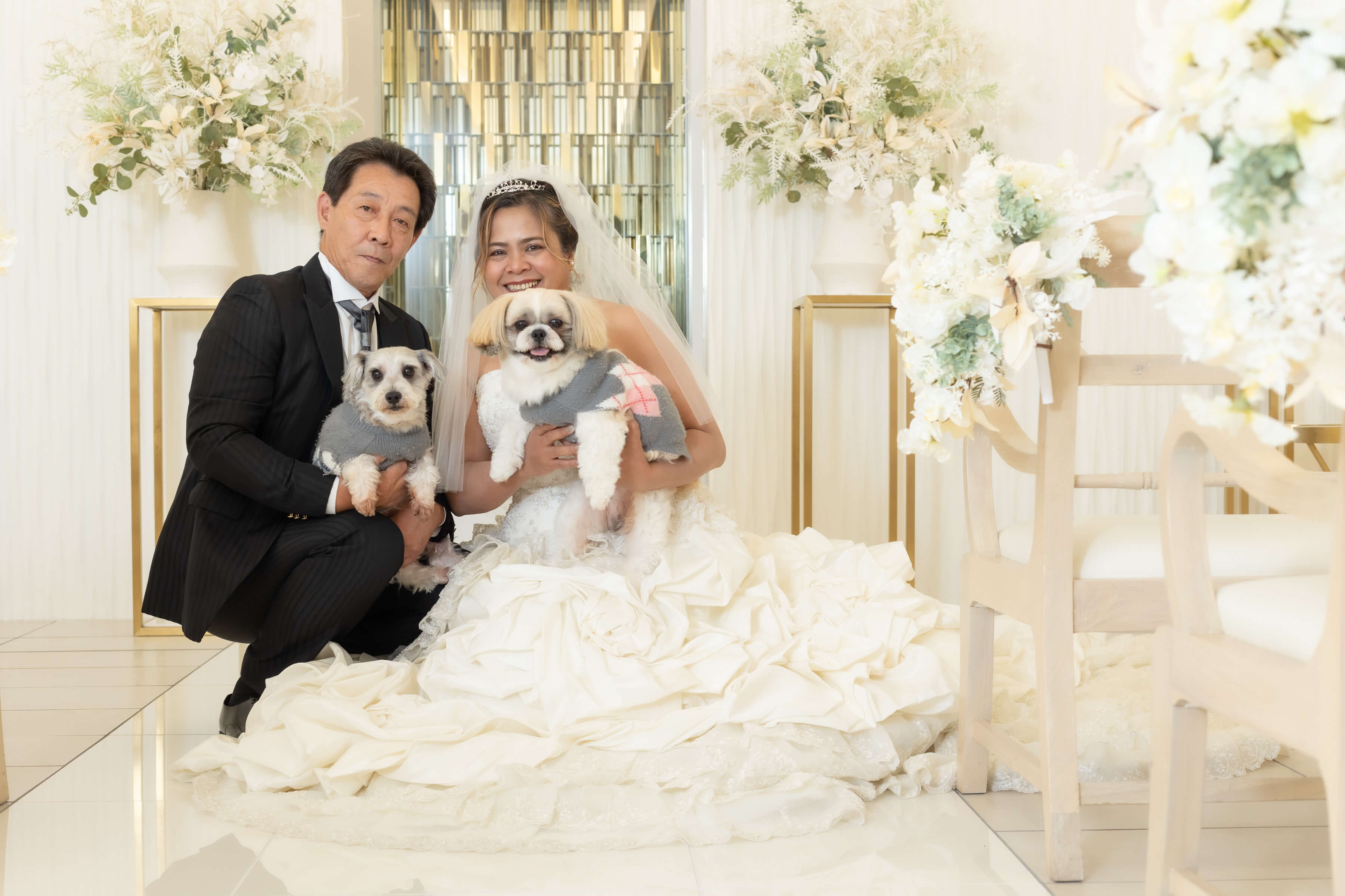 大切なペットと一緒に撮影　フォトウエディング♪