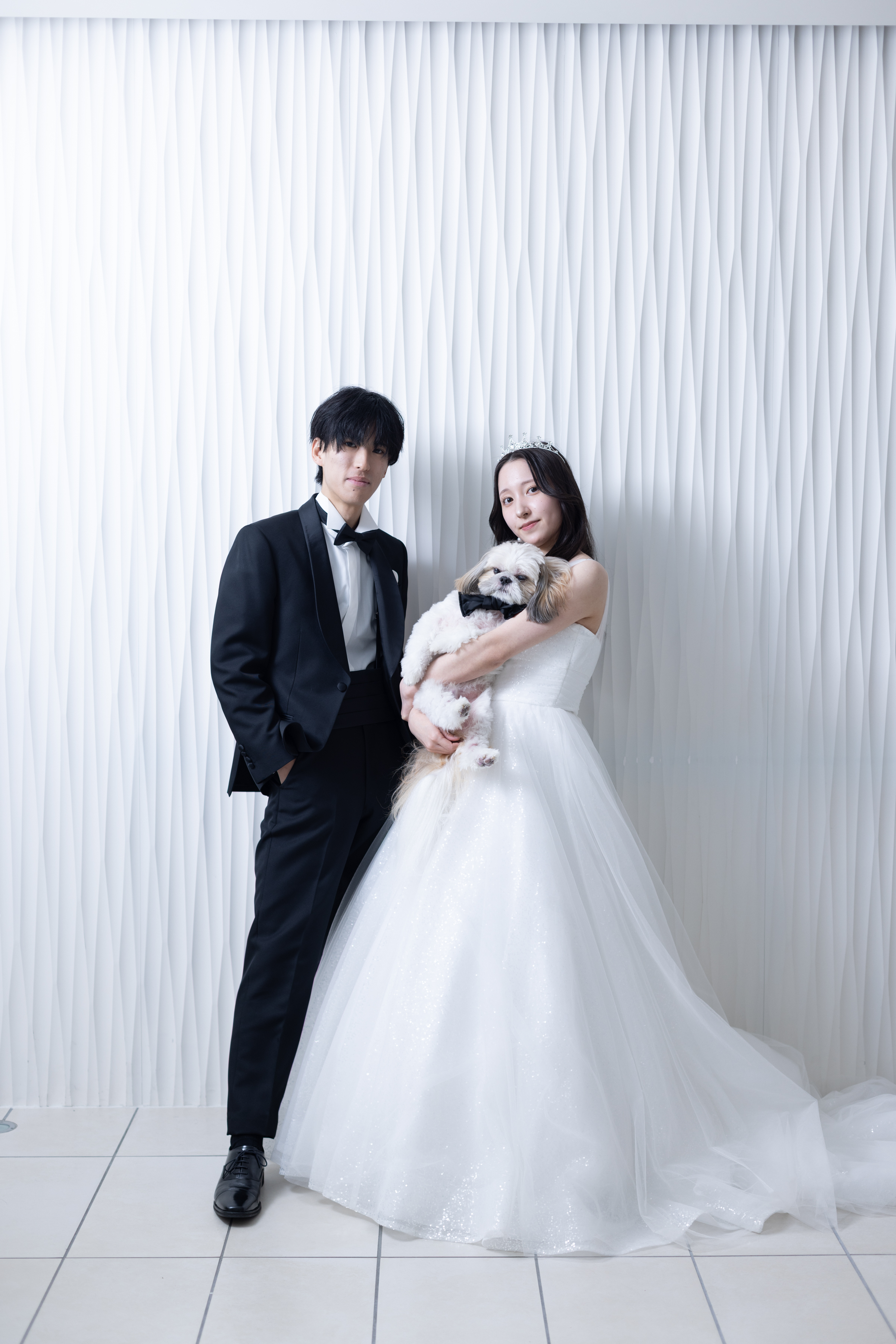 愛犬と一緒にフォトウェディング