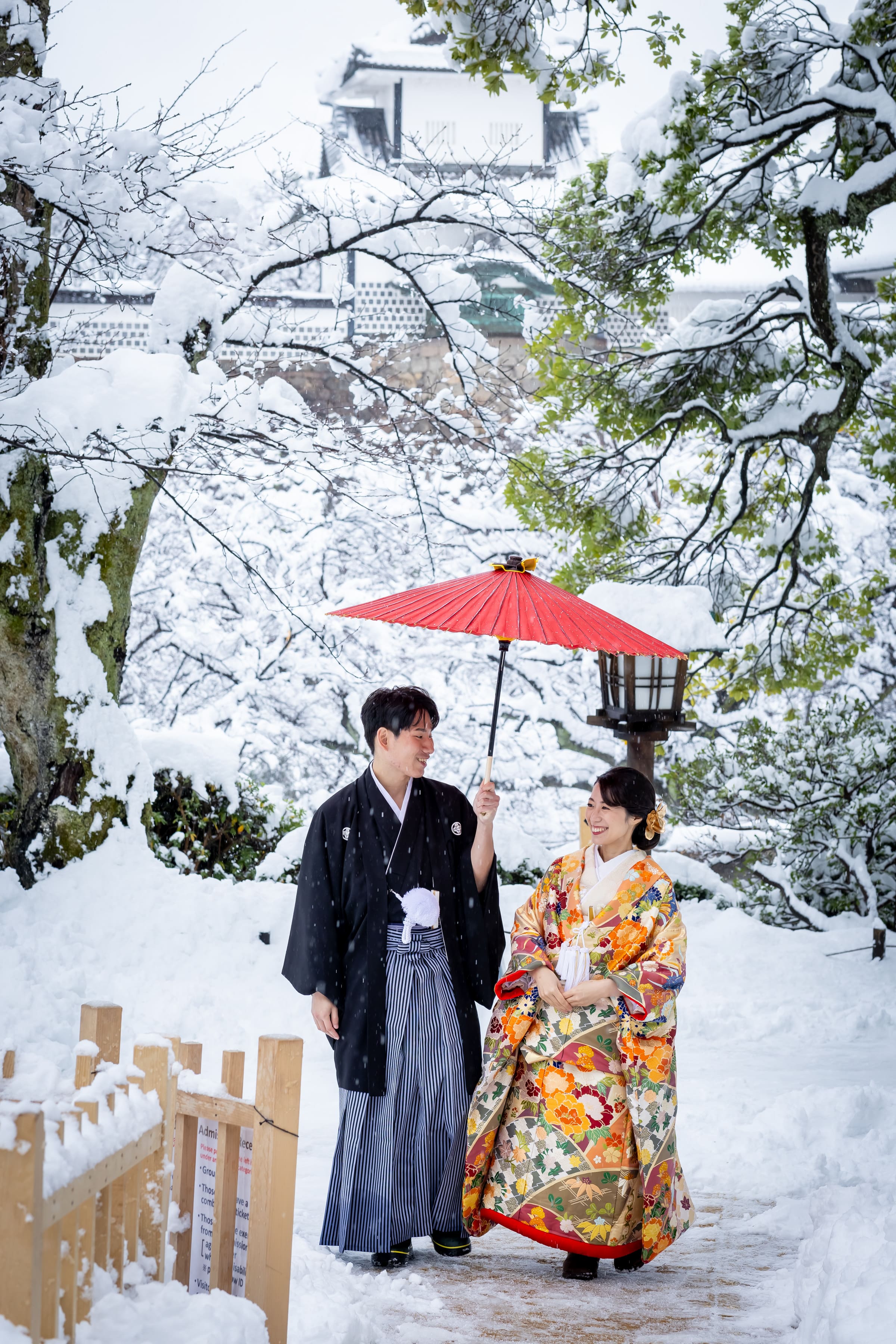 ロケーションフォト　～雪の兼六園～