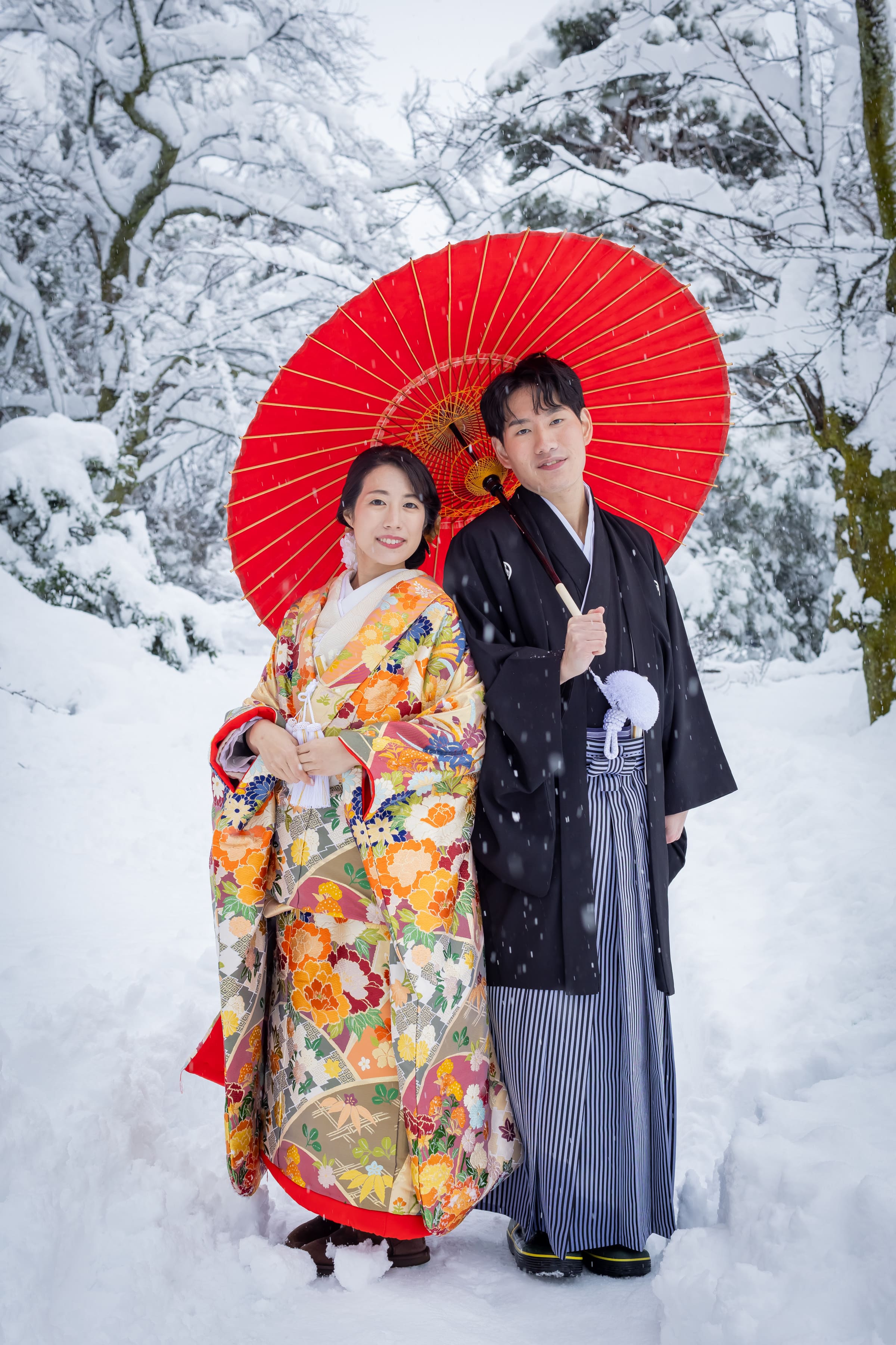 ロケーションフォト　～雪の兼六園～